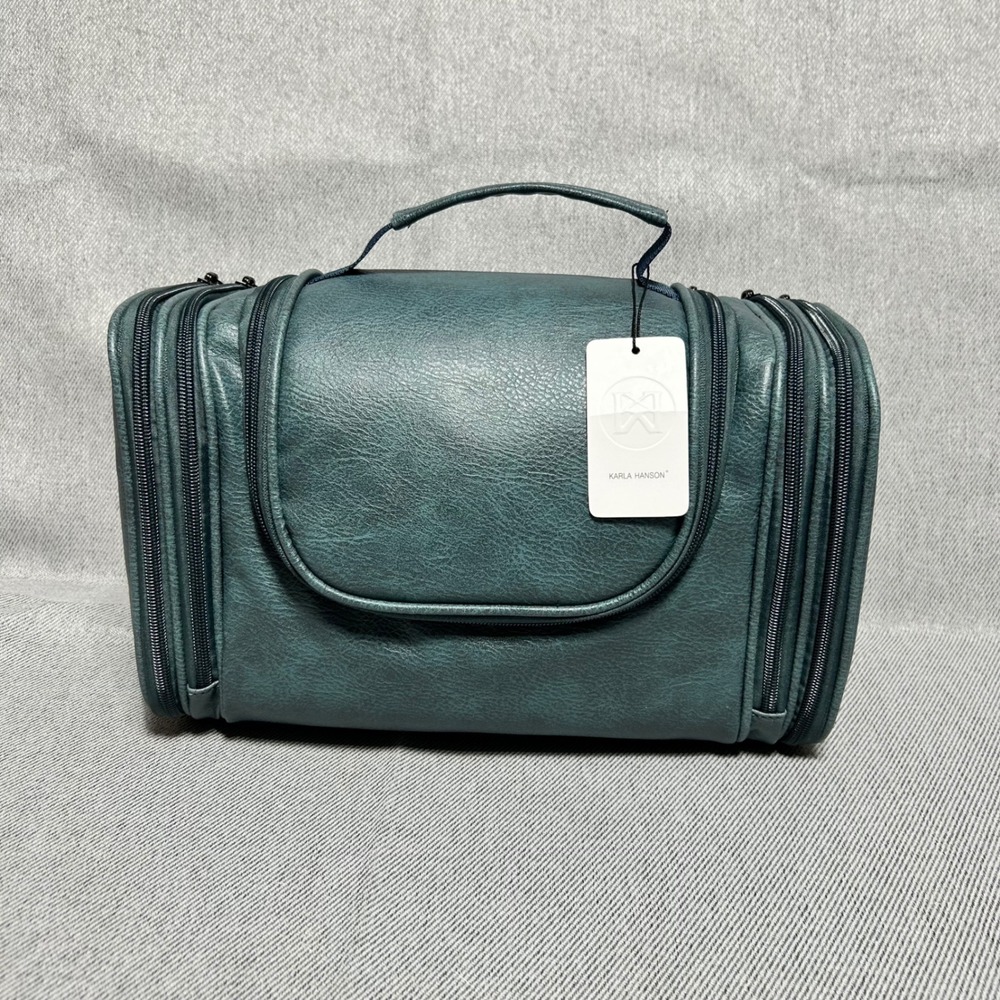 Karla Hanson Toiletry Bag Unisex One Size Blue‎ Pack n Fold Travel Case